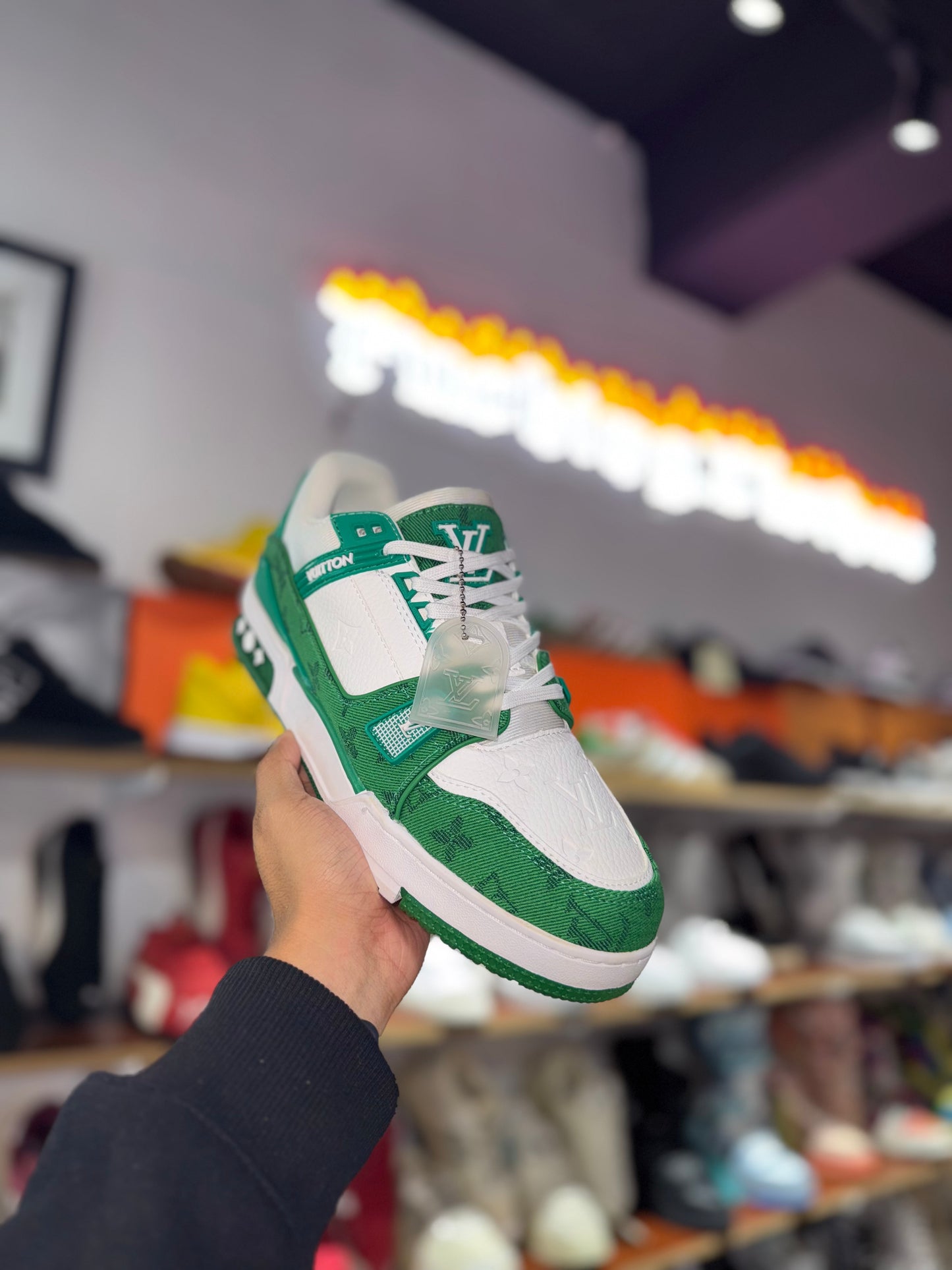LV Trainer Monogram Green