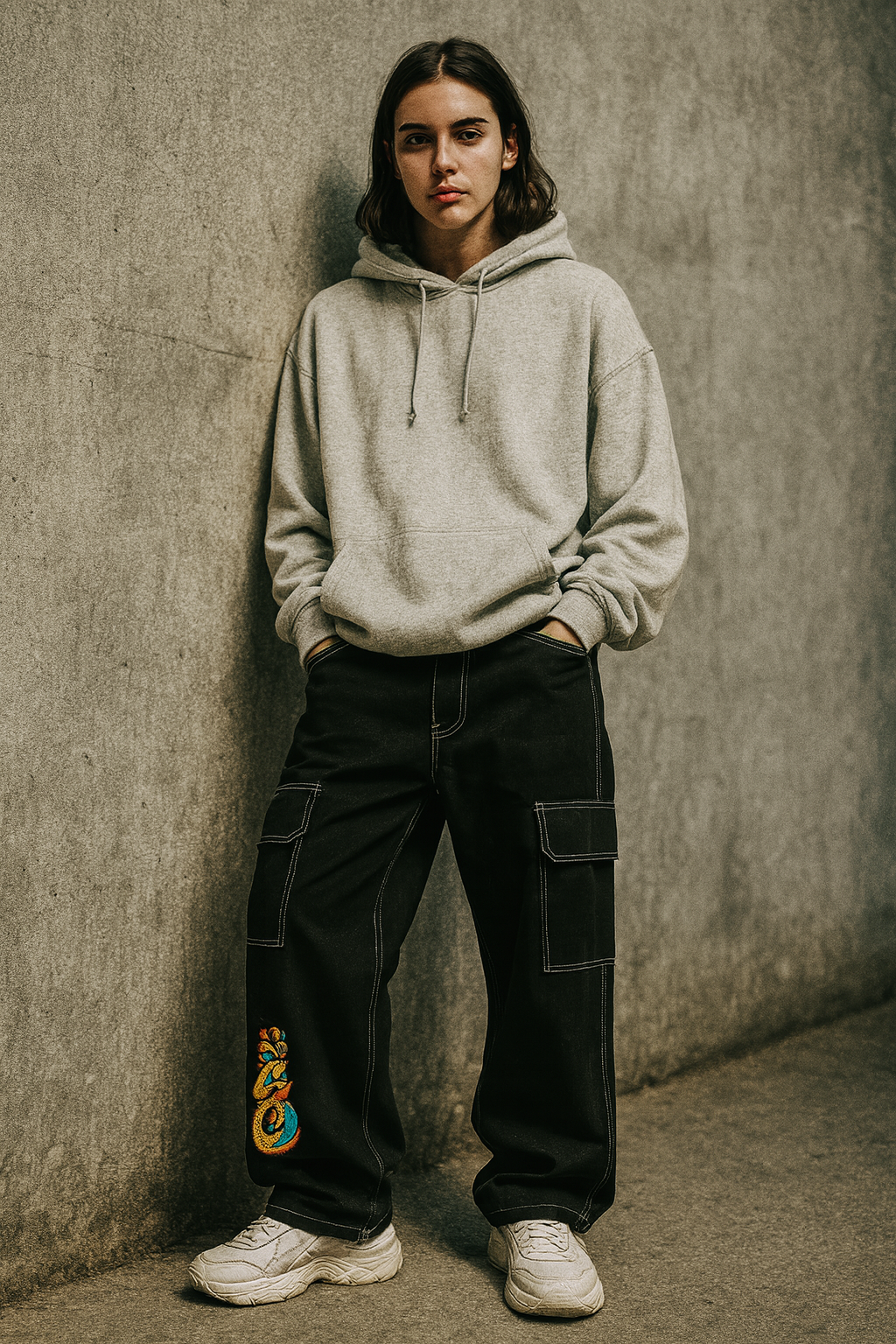 JNCO CARGO BAGGY CON BORDADO