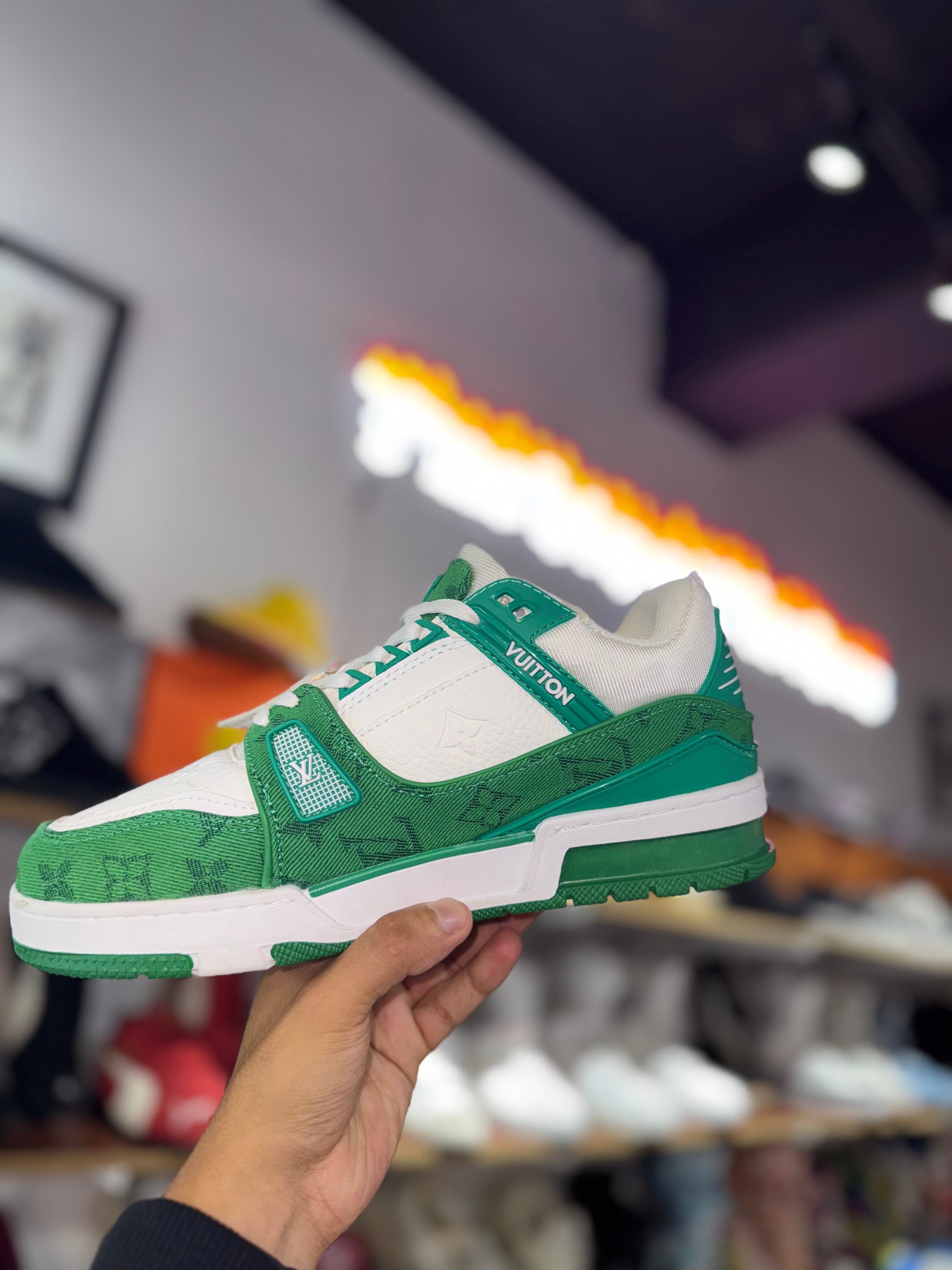 LV Trainer Monogram Green