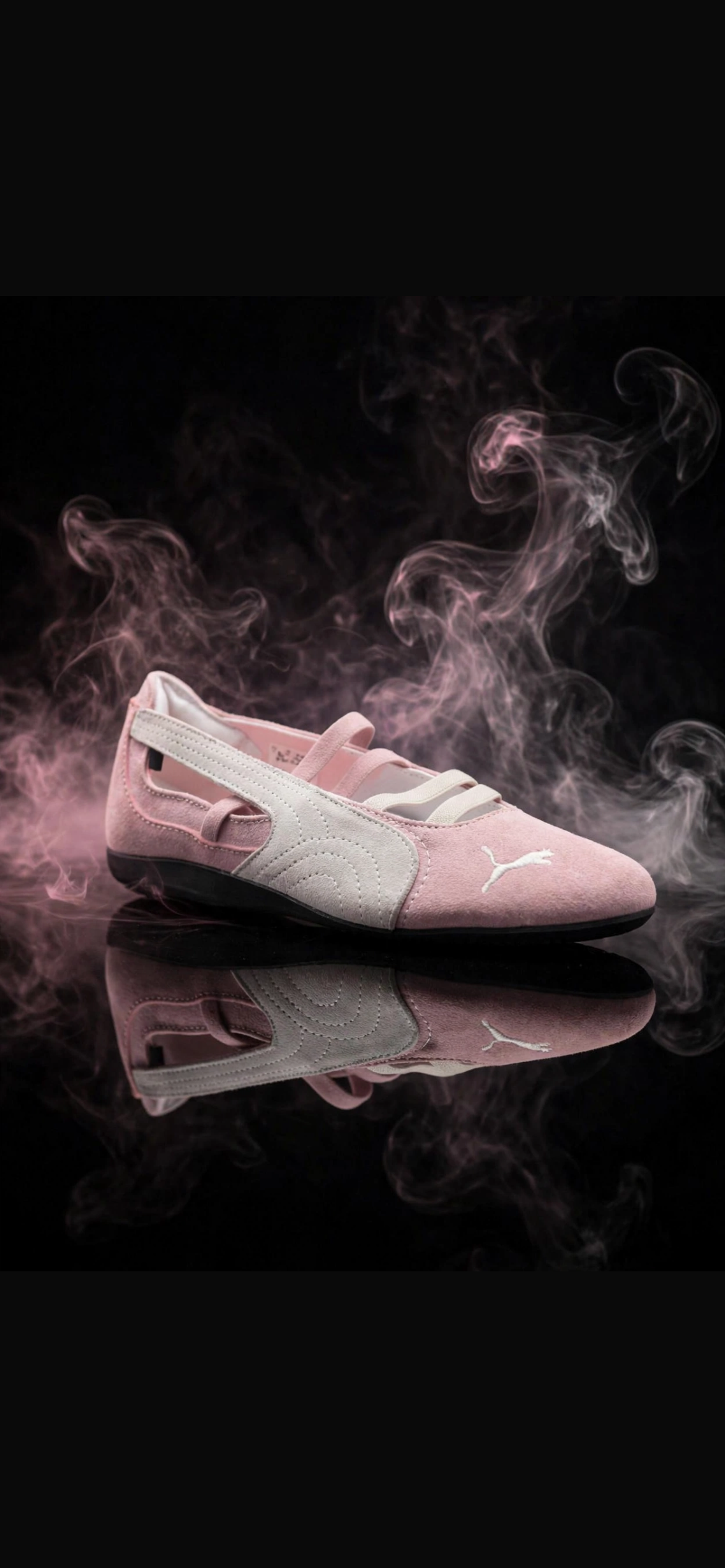 puma speed cat ballerina rosa blanco