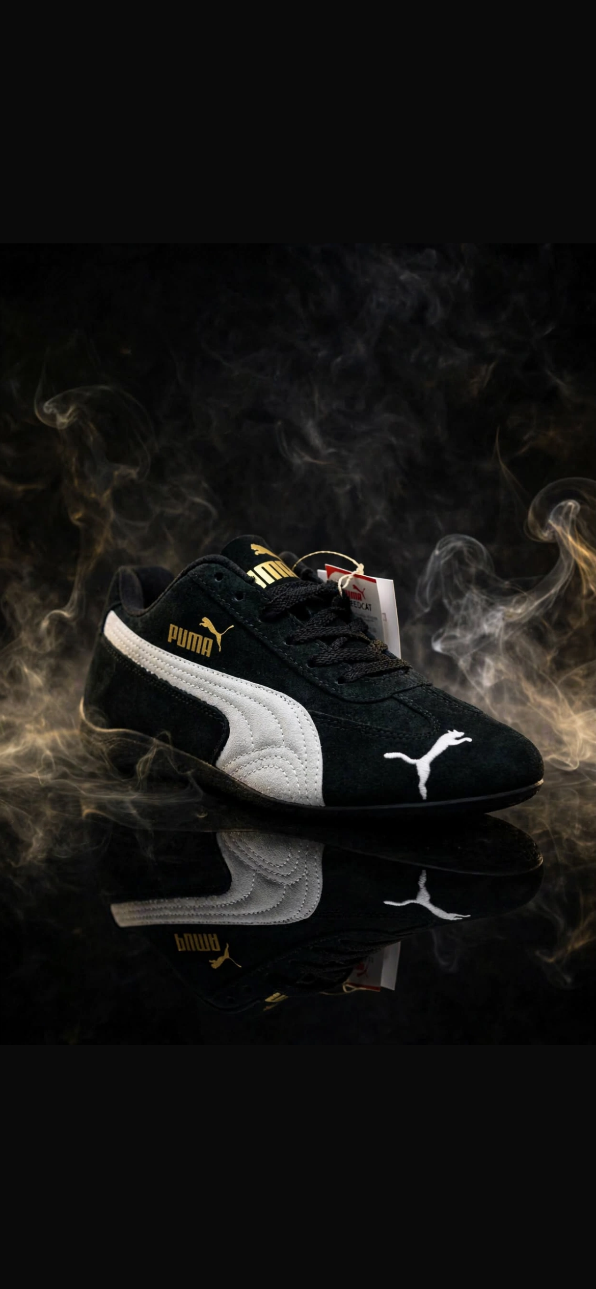 PUMA SPEED CAT NEGRO Y BLANCO
