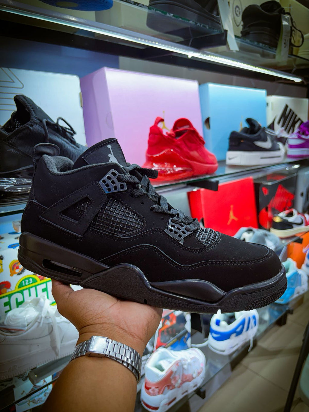 TENIS NIKE AIR JORDA 4 RETRO BLACK CAT