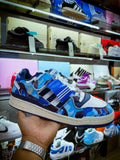 TENIS ADIDAS FORUM 84 LOW BAPE 30TH  ANNIVERSARY BLUE CAMO