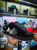 TENIS DC SHOES COURT GRAFFIK NEGROS Y BLANCOS