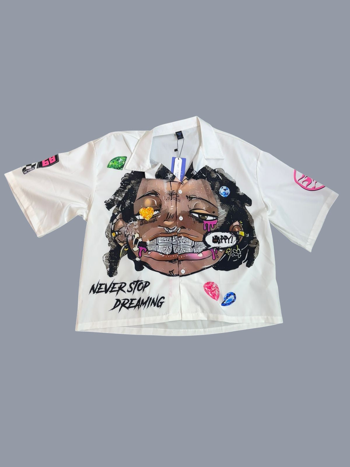 CAMISA BOXY MANGA CORTA