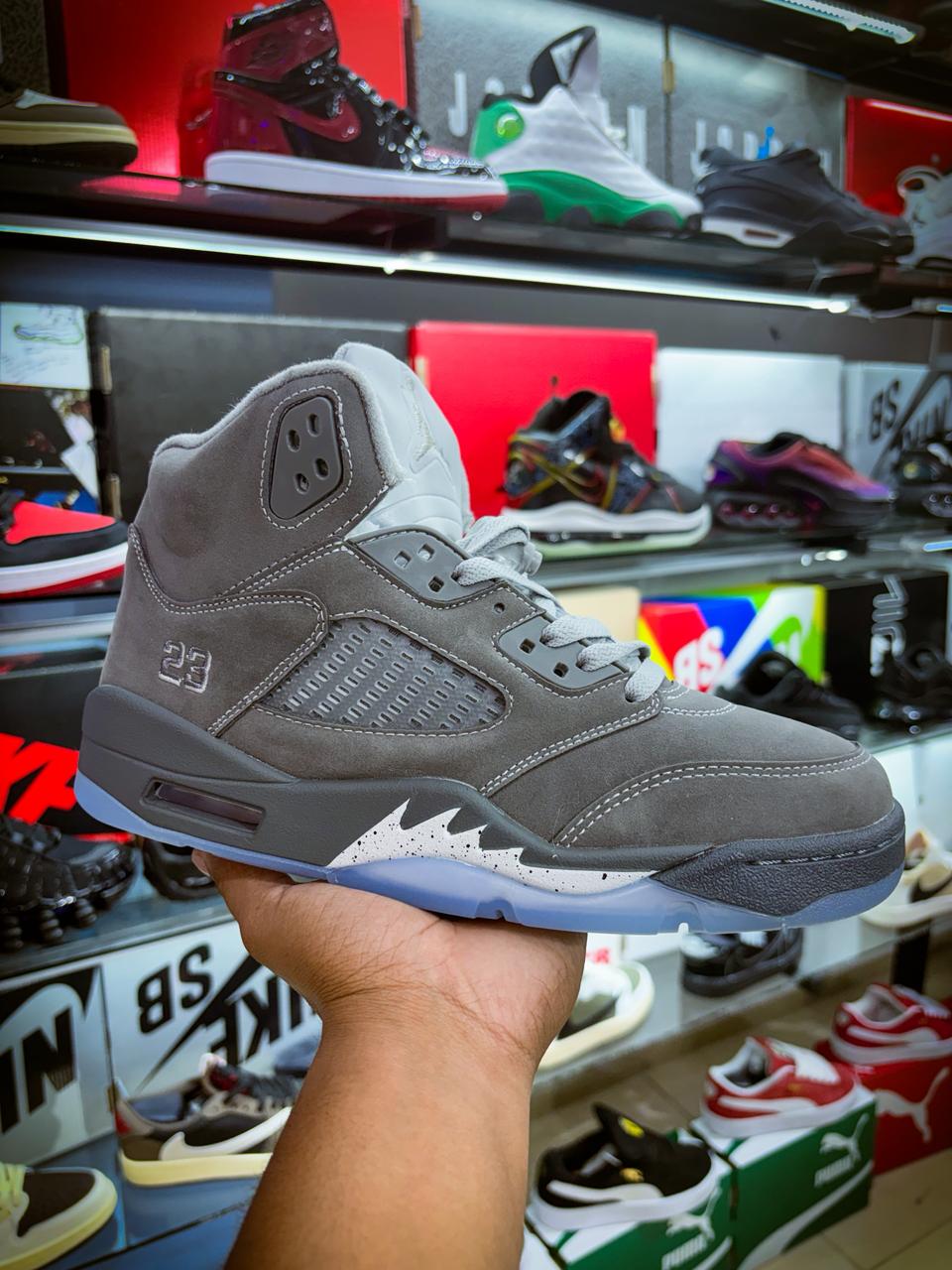 TENIS AIR JORDAN 5 RETRO WOLF GREY