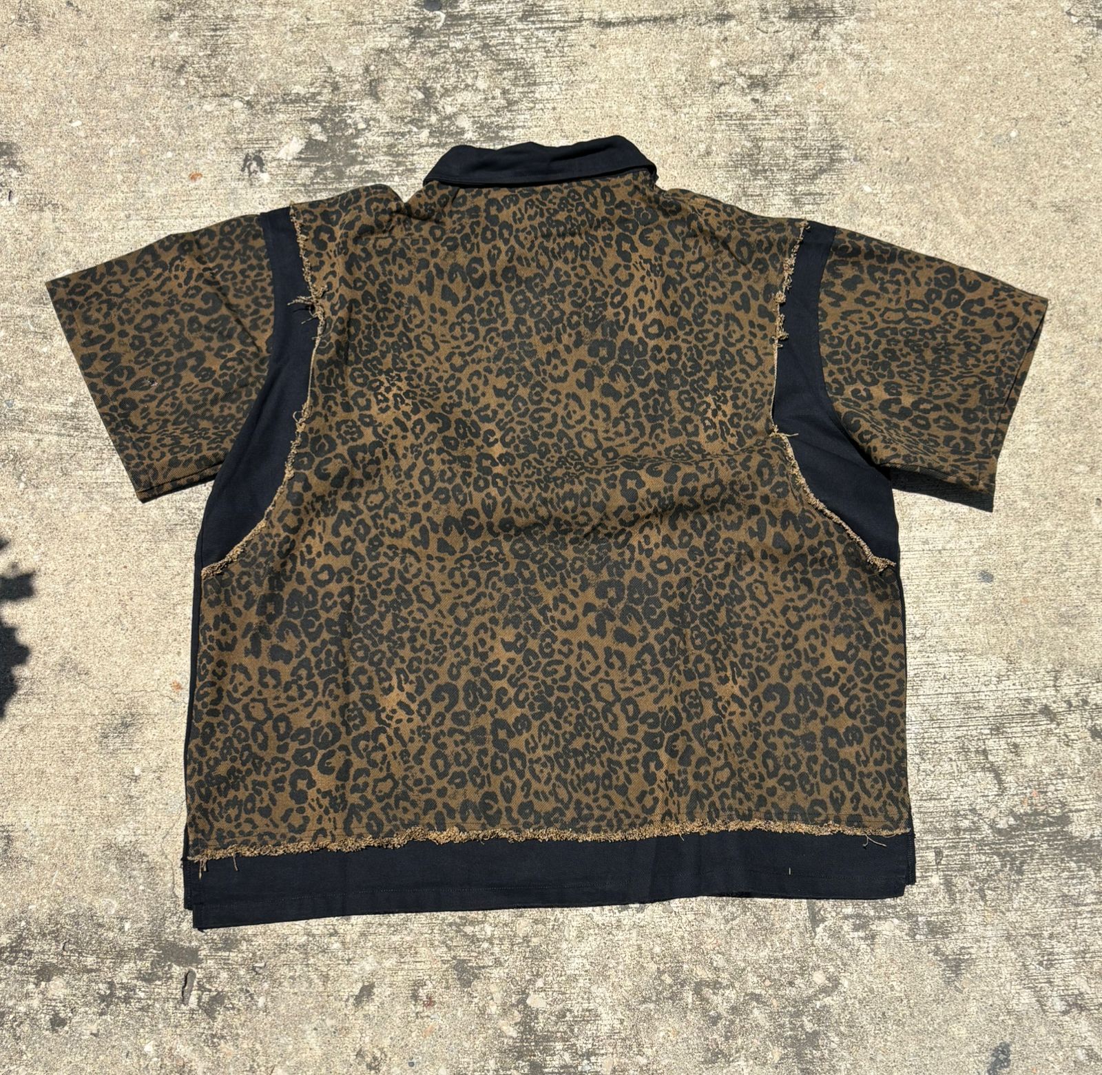 PLAYERA M4 LEOPARD DENIM POLO