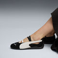 puma speed cat balerina negro y blanco