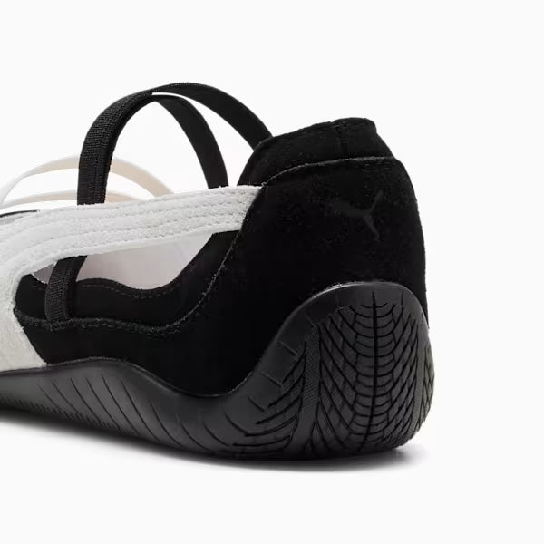 puma speed cat balerina negro y blanco